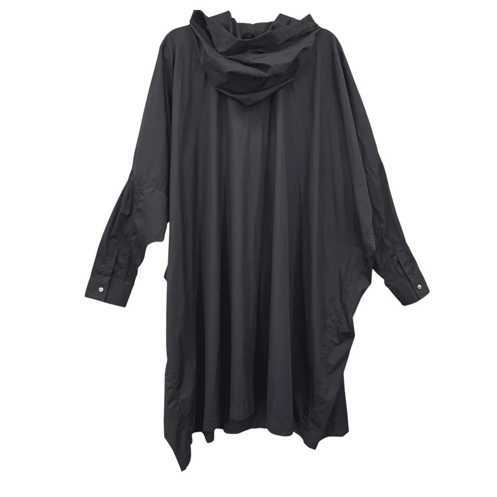 Comme des Garçons SHIRT Runway Anorak Shirt‎ Jacket Black Hooded L NWT Rare SS22